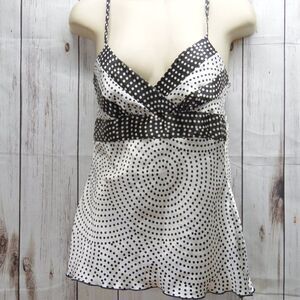 IZ BYER white & black blouse size S
